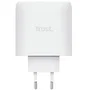 Trust Cargador de Pared USB-C GaN Maxo 65W 25526 - 2 Puertos Tipo-C PD 3.0 + PPS - Carga Rápida para Portátil, Tablet y Smartphone - Con Cable USB-C de 2m Incluido